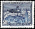 Spain 1938 Plane 2 PTS Blue Edifil 769. España 769. Uploaded by susofe